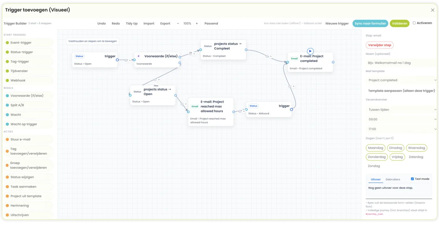 SolvCRM+ workflows en automatisering
